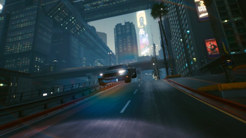 Futuristic Car in Mid-air