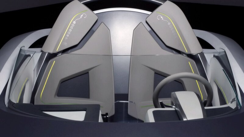 futuristic car interior