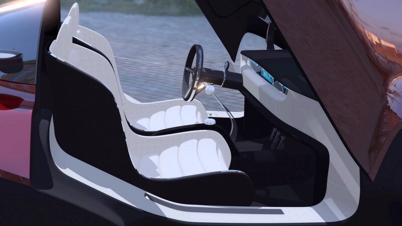 futuristic car interior