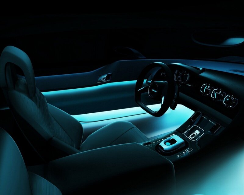 futuristic car interior