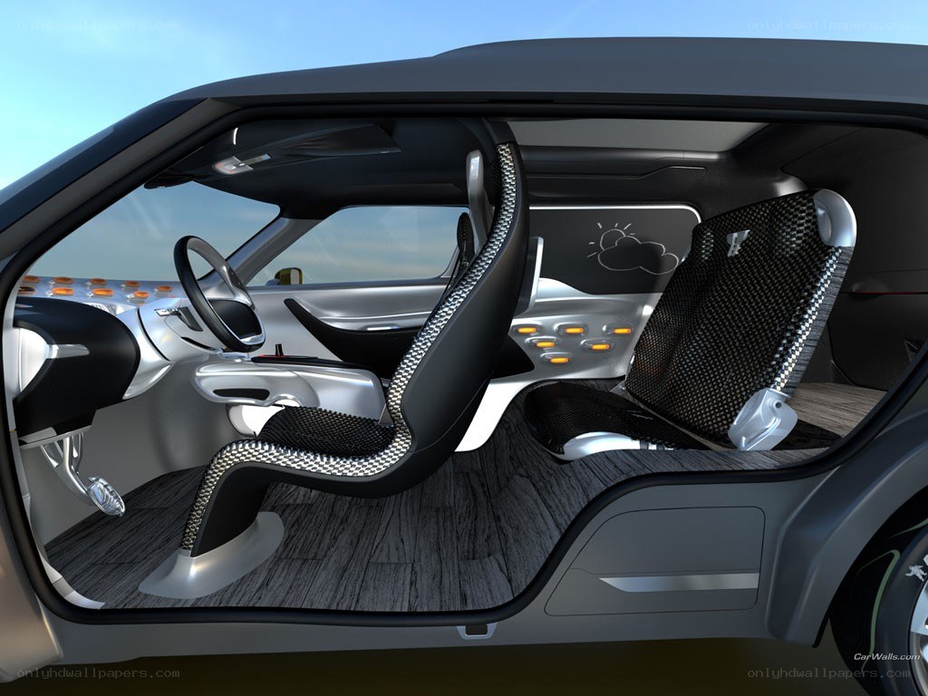 futuristic car interior