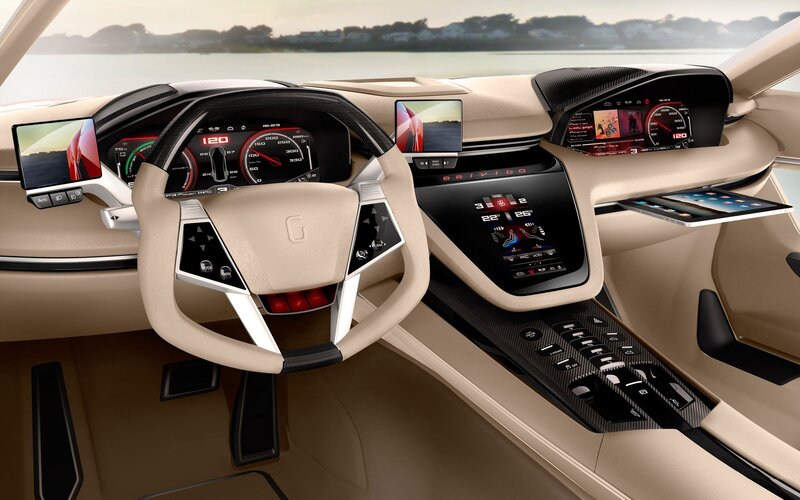 futuristic car interior