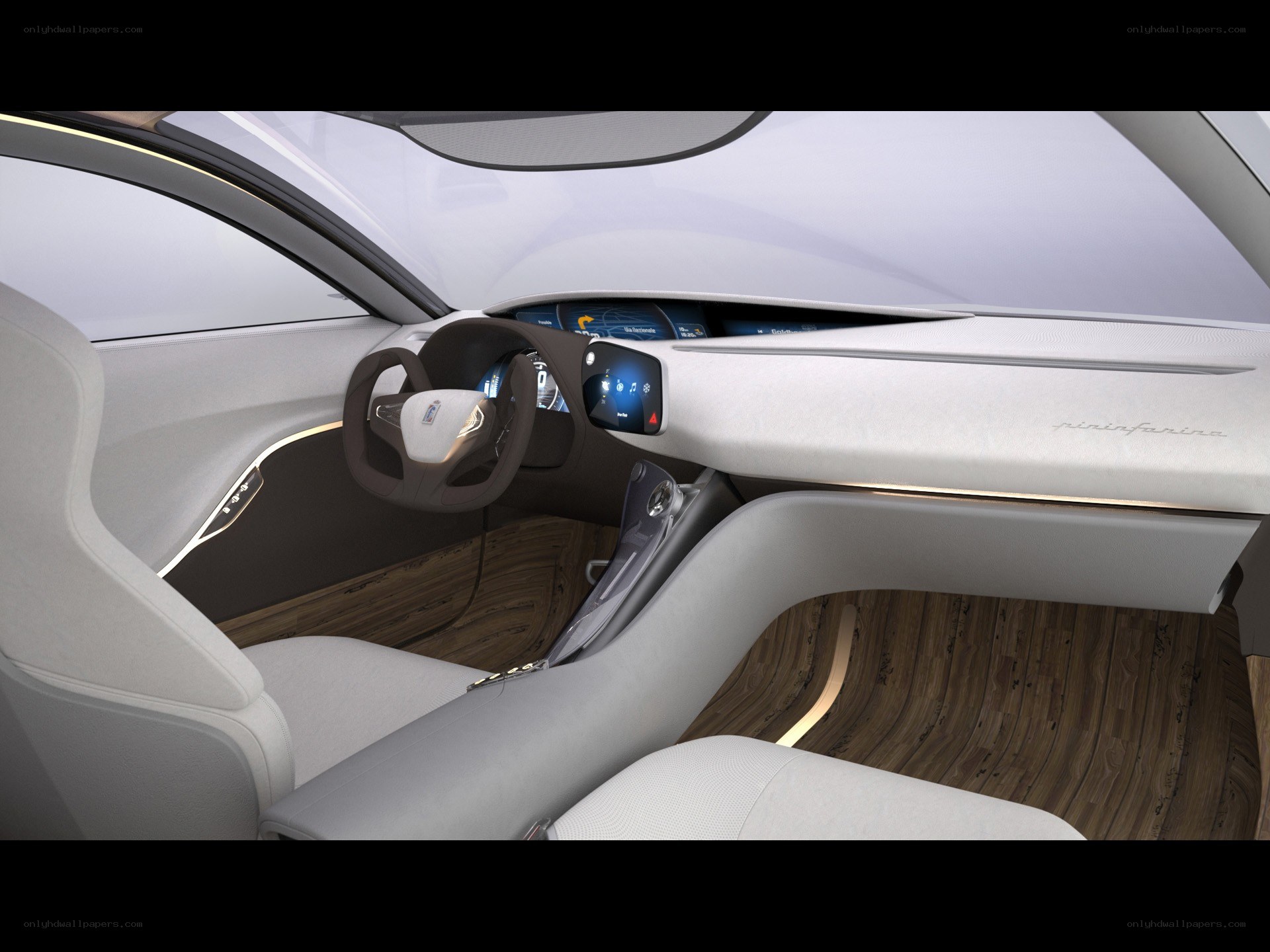 futuristic car interior
