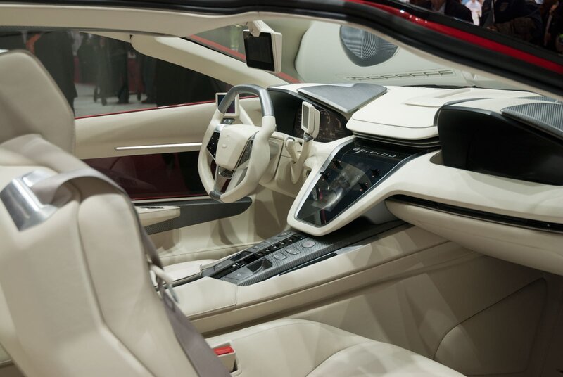 futuristic car interior