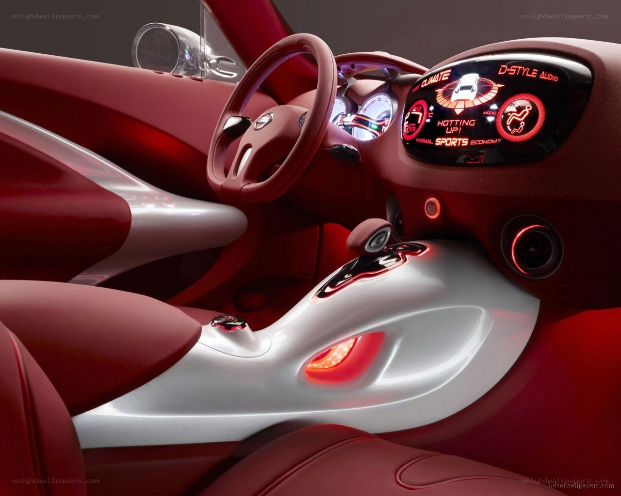 futuristic car interior