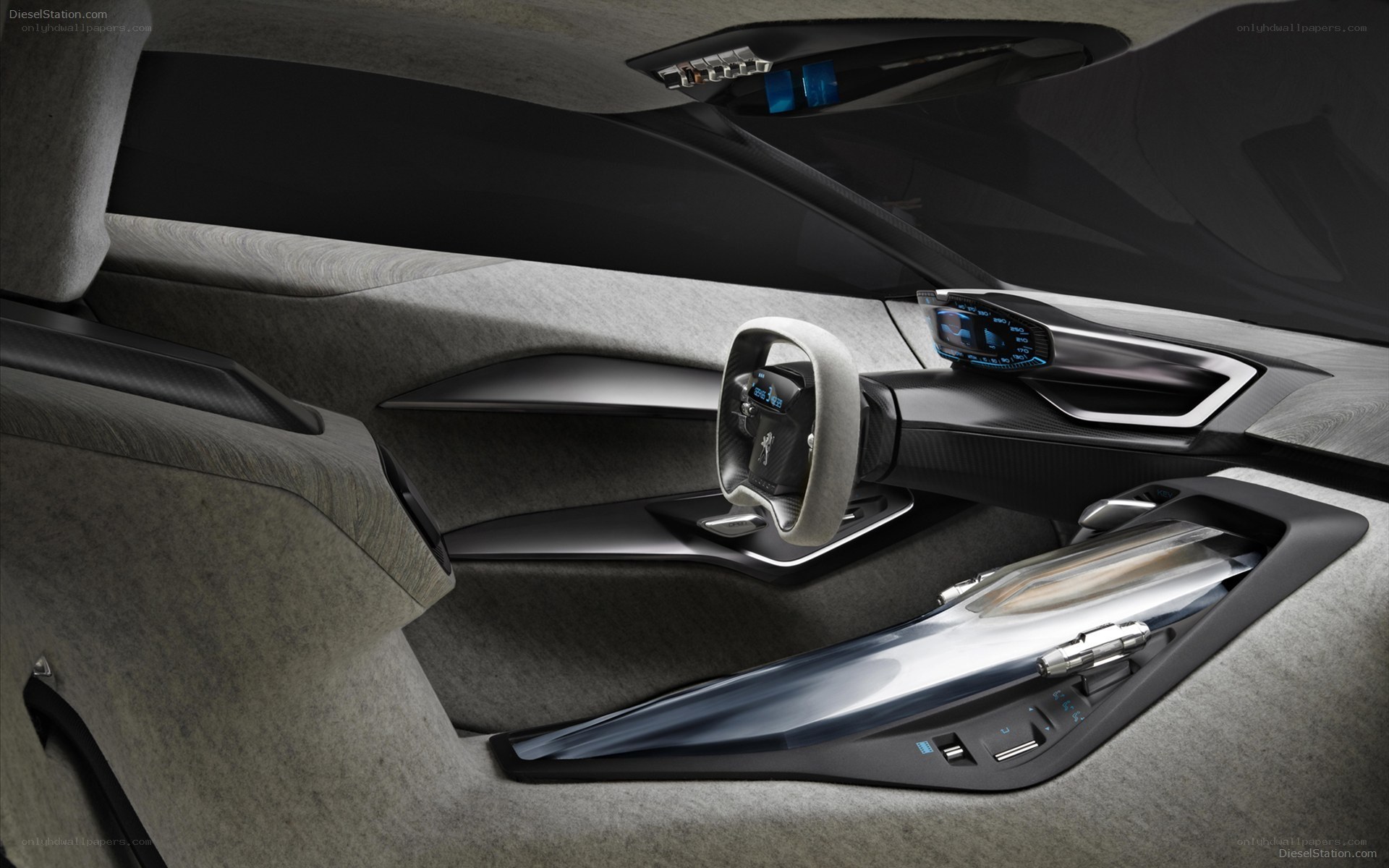 futuristic car interior