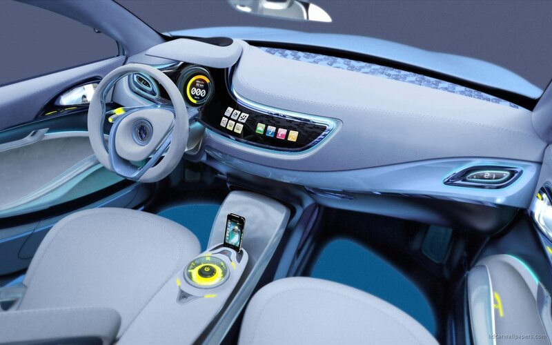 futuristic car interior