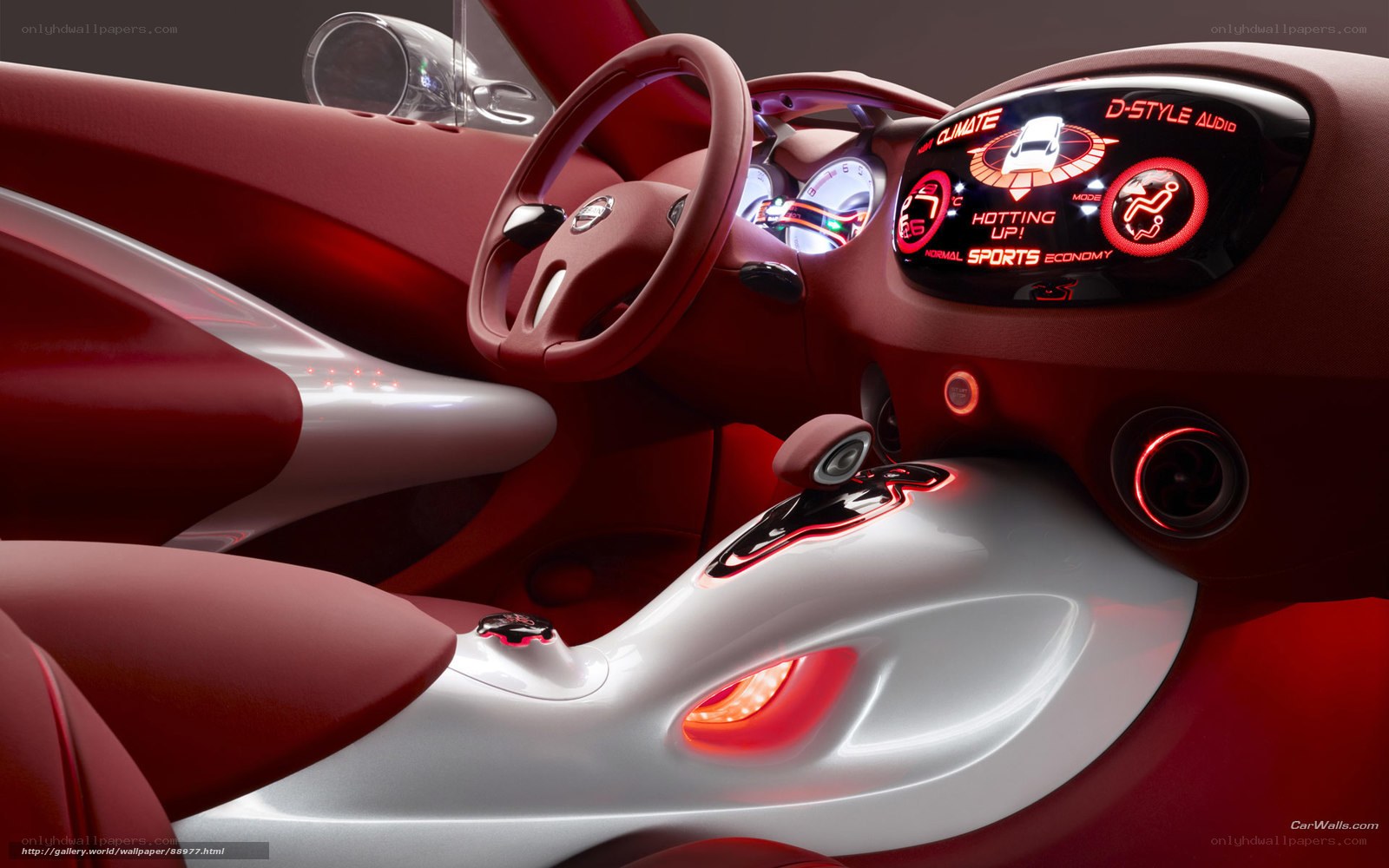 futuristic car interior