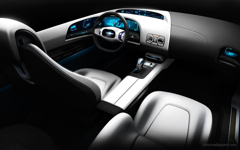 futuristic car interior
