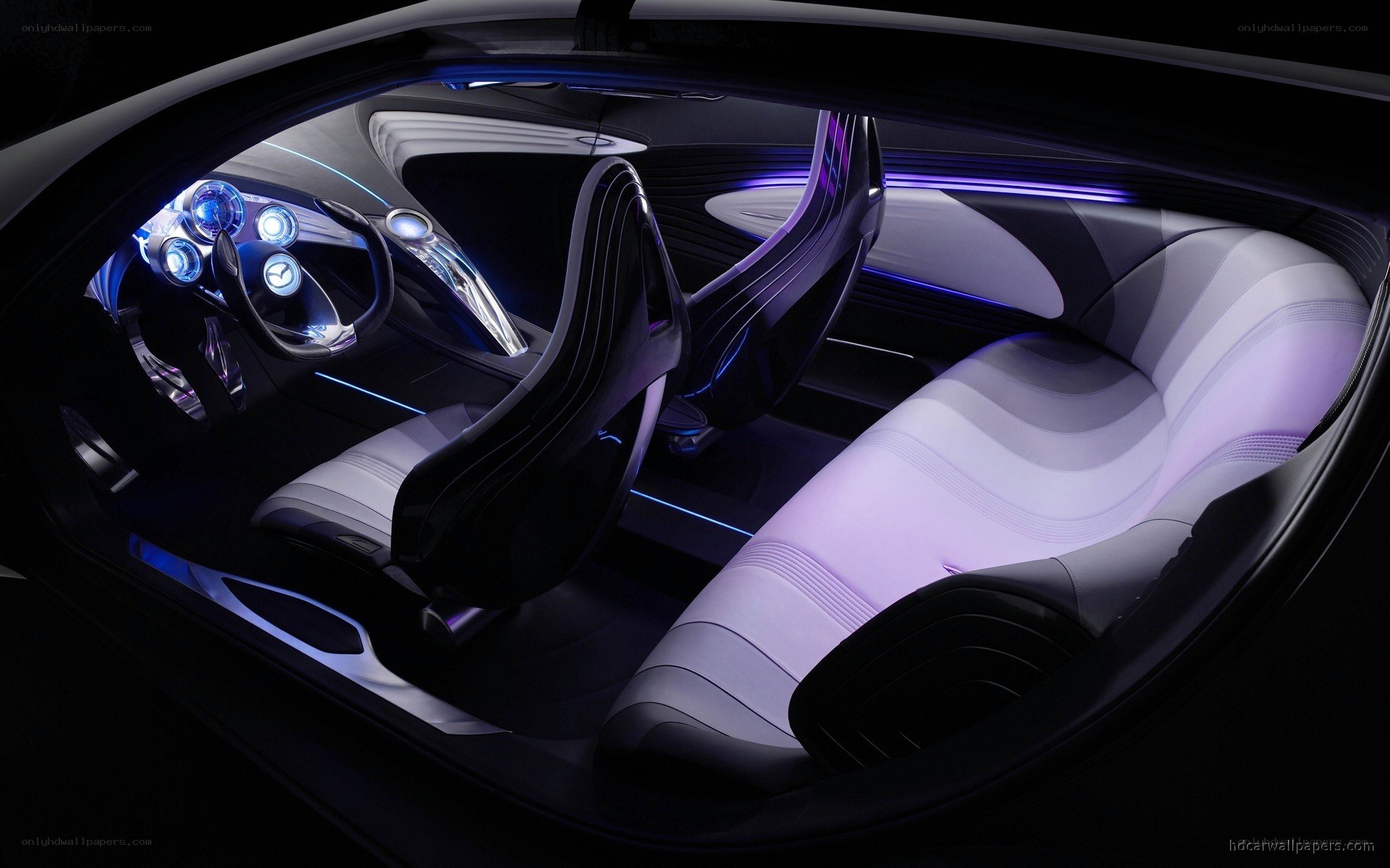futuristic car interior