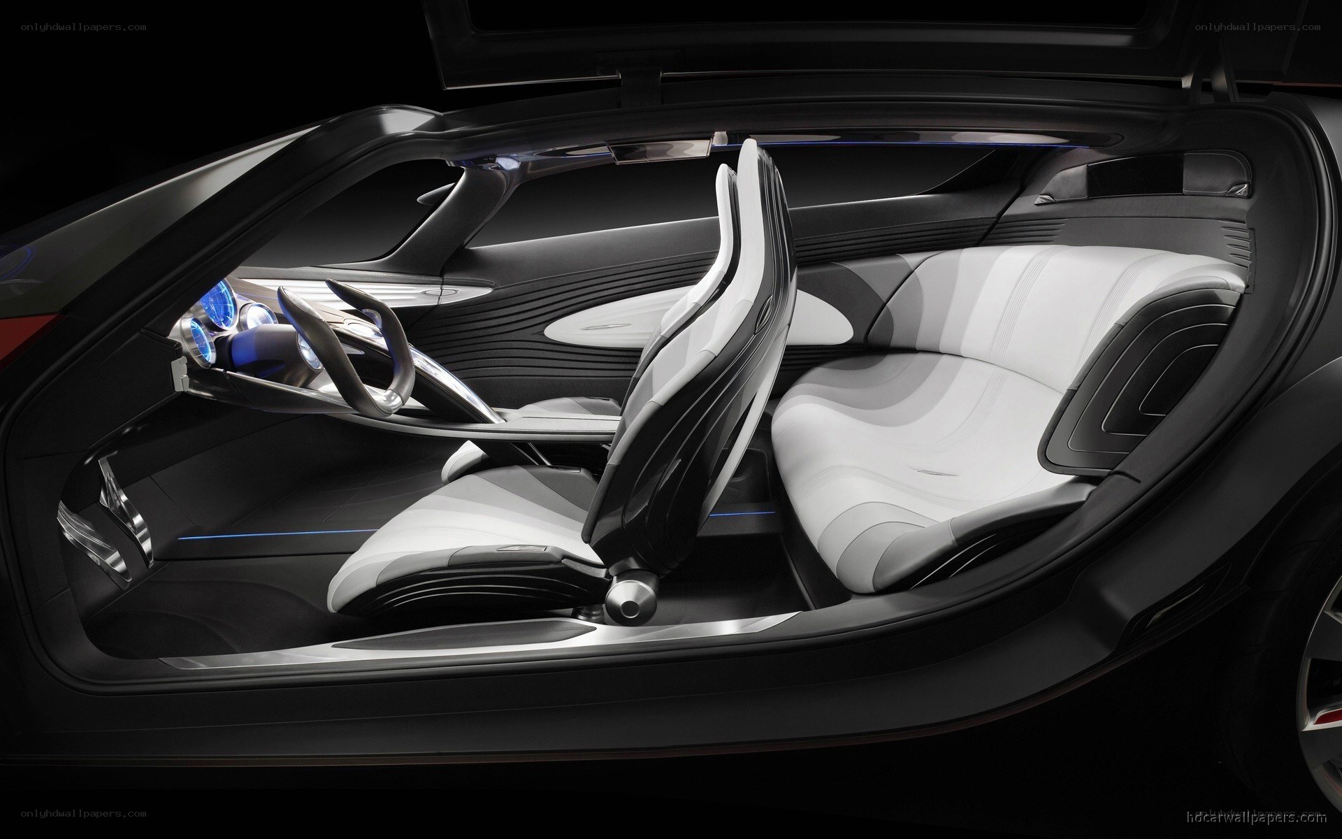 futuristic car interior