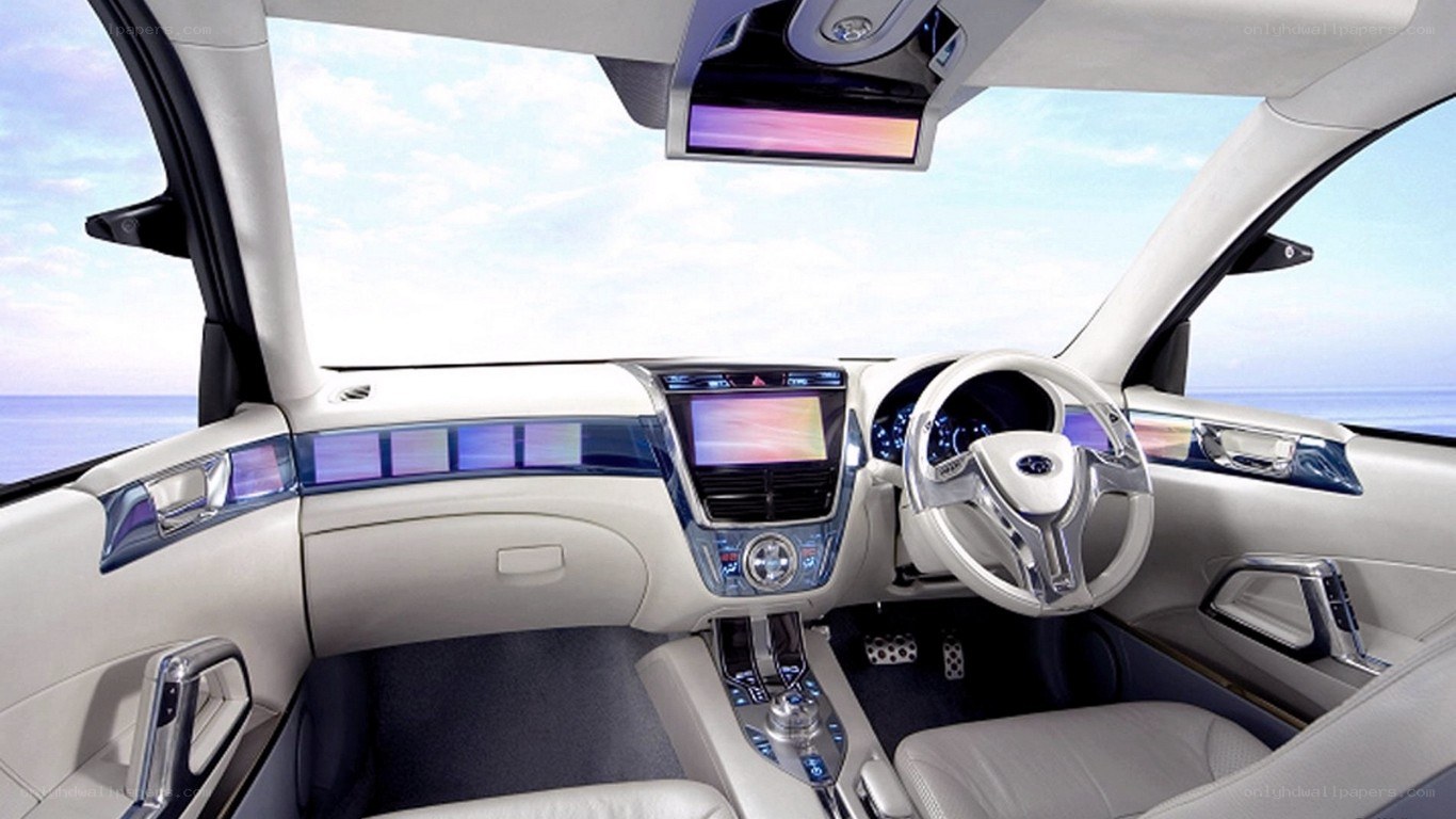 futuristic car interior