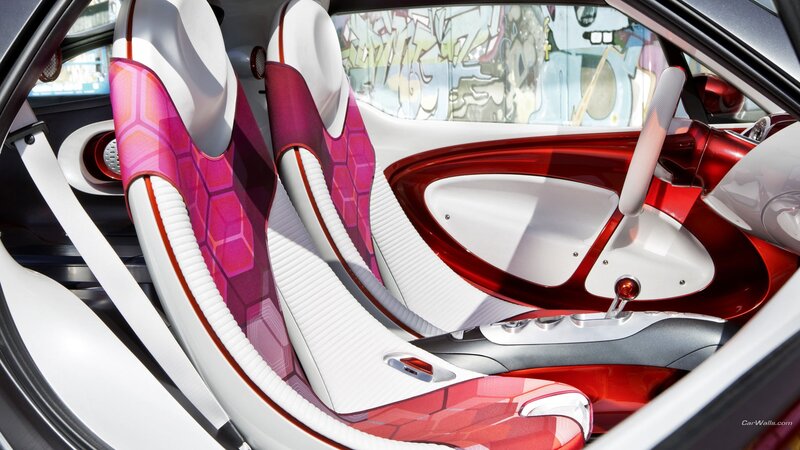 futuristic car interior