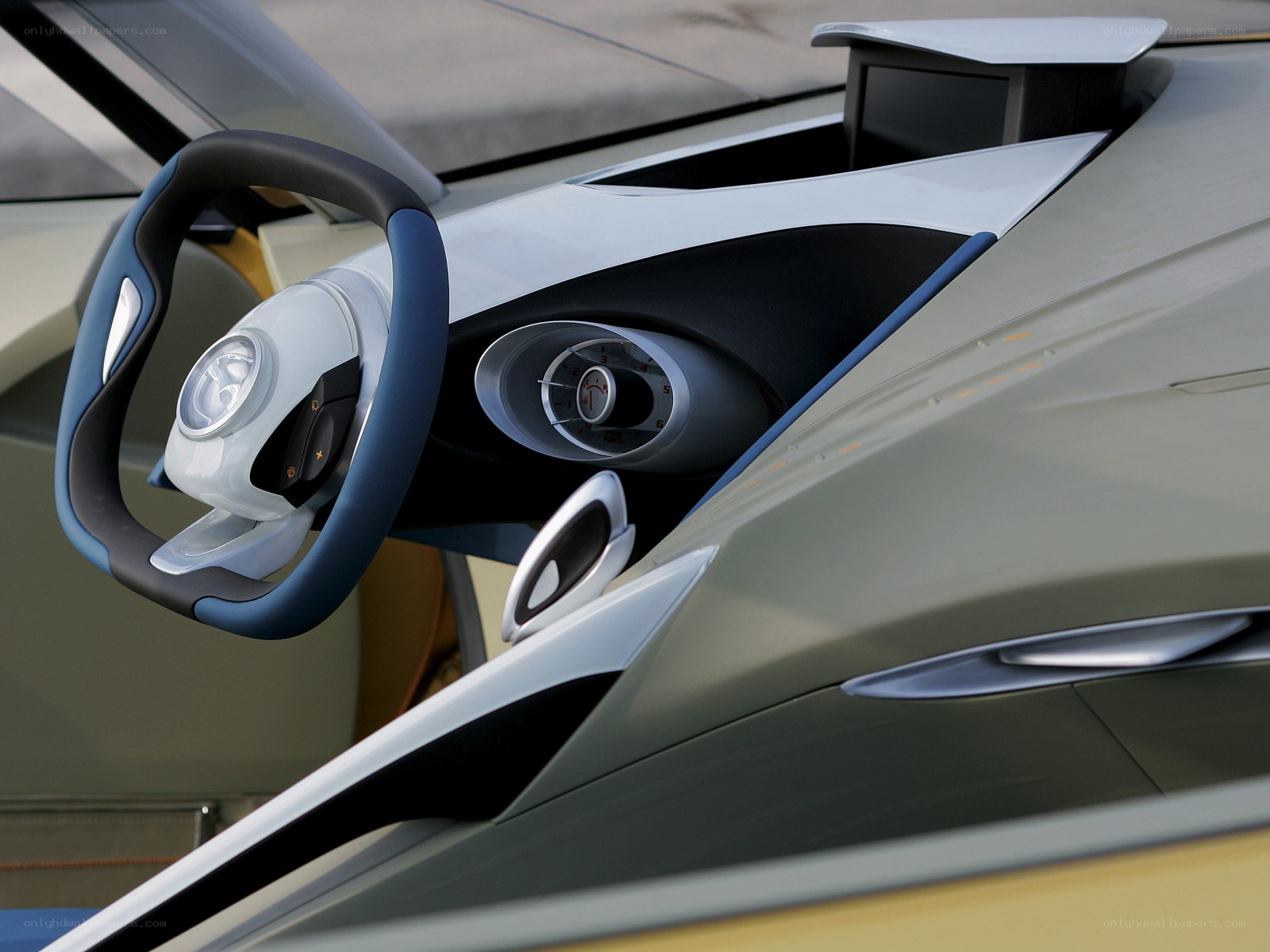 futuristic car interior