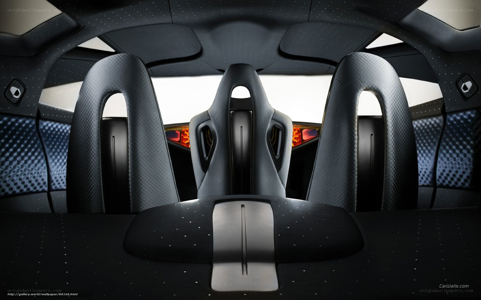 futuristic car interior