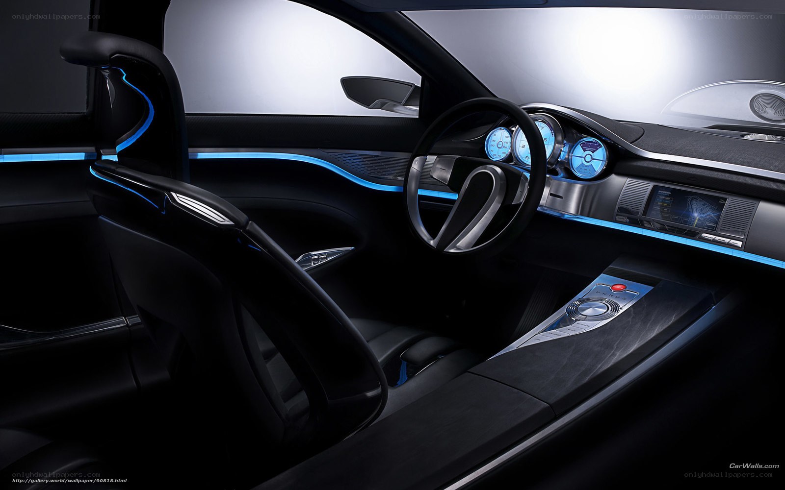 futuristic car interior