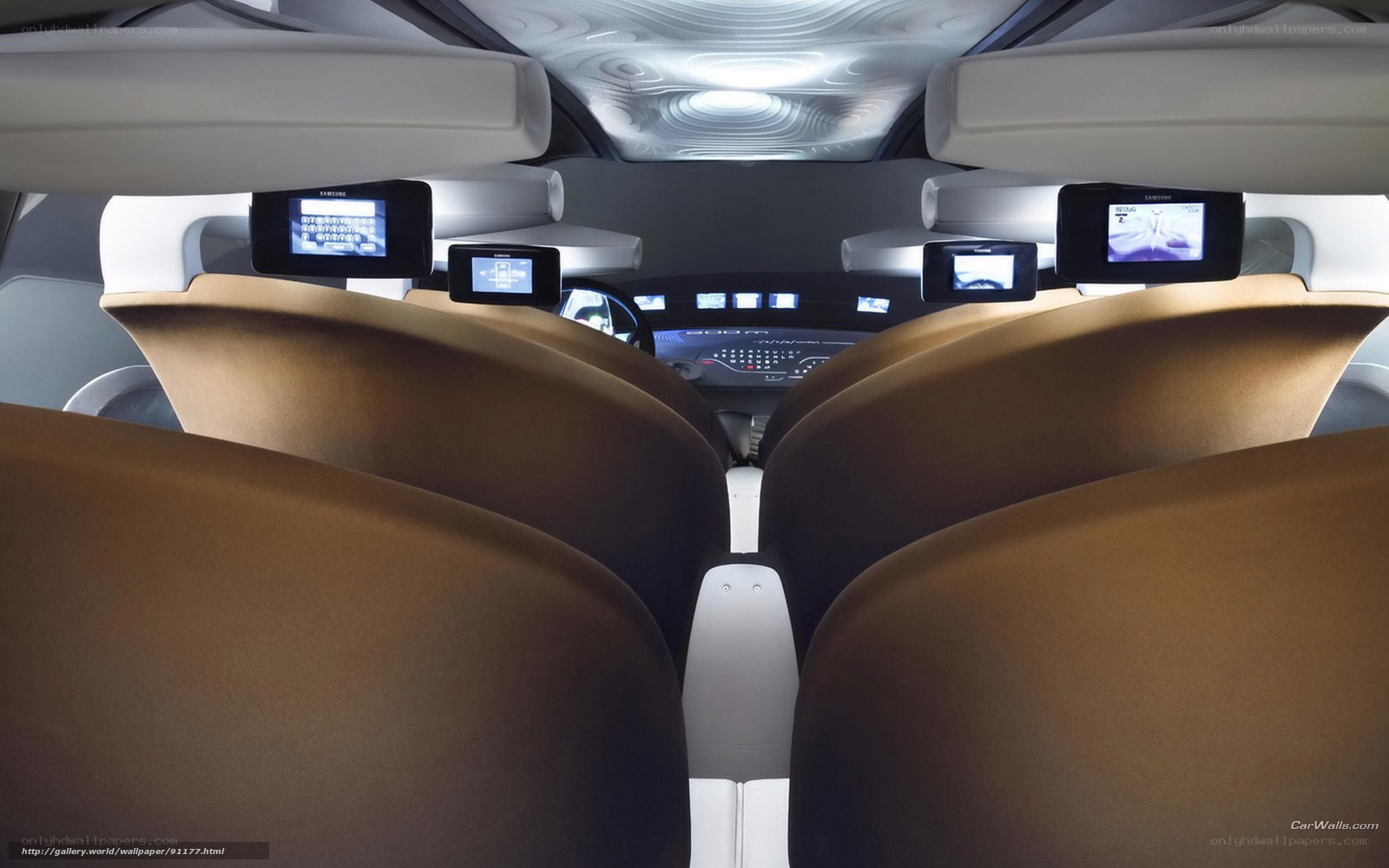 futuristic car interior
