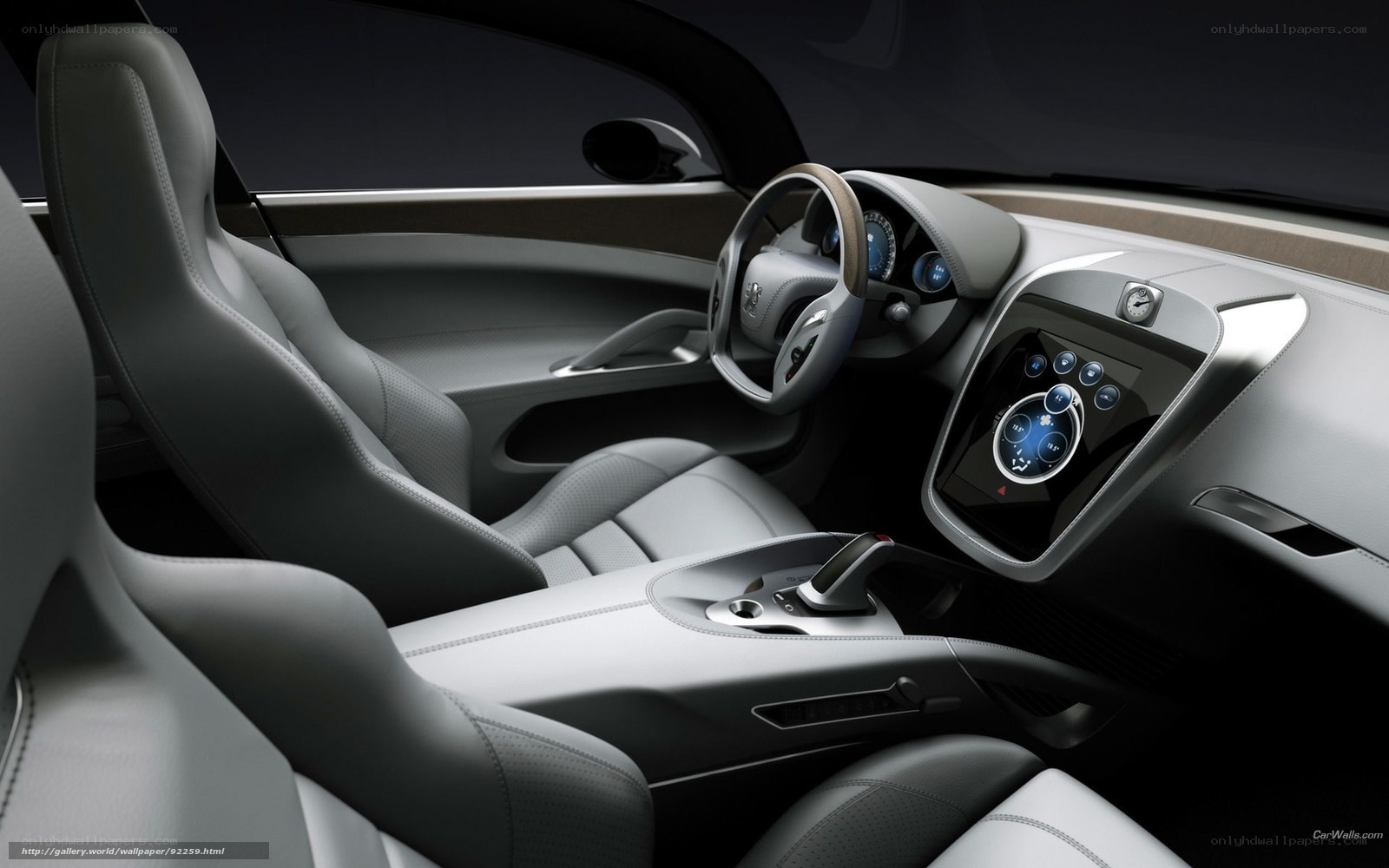 futuristic car interior