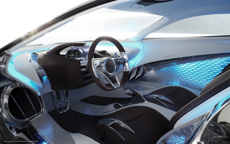 futuristic car interior