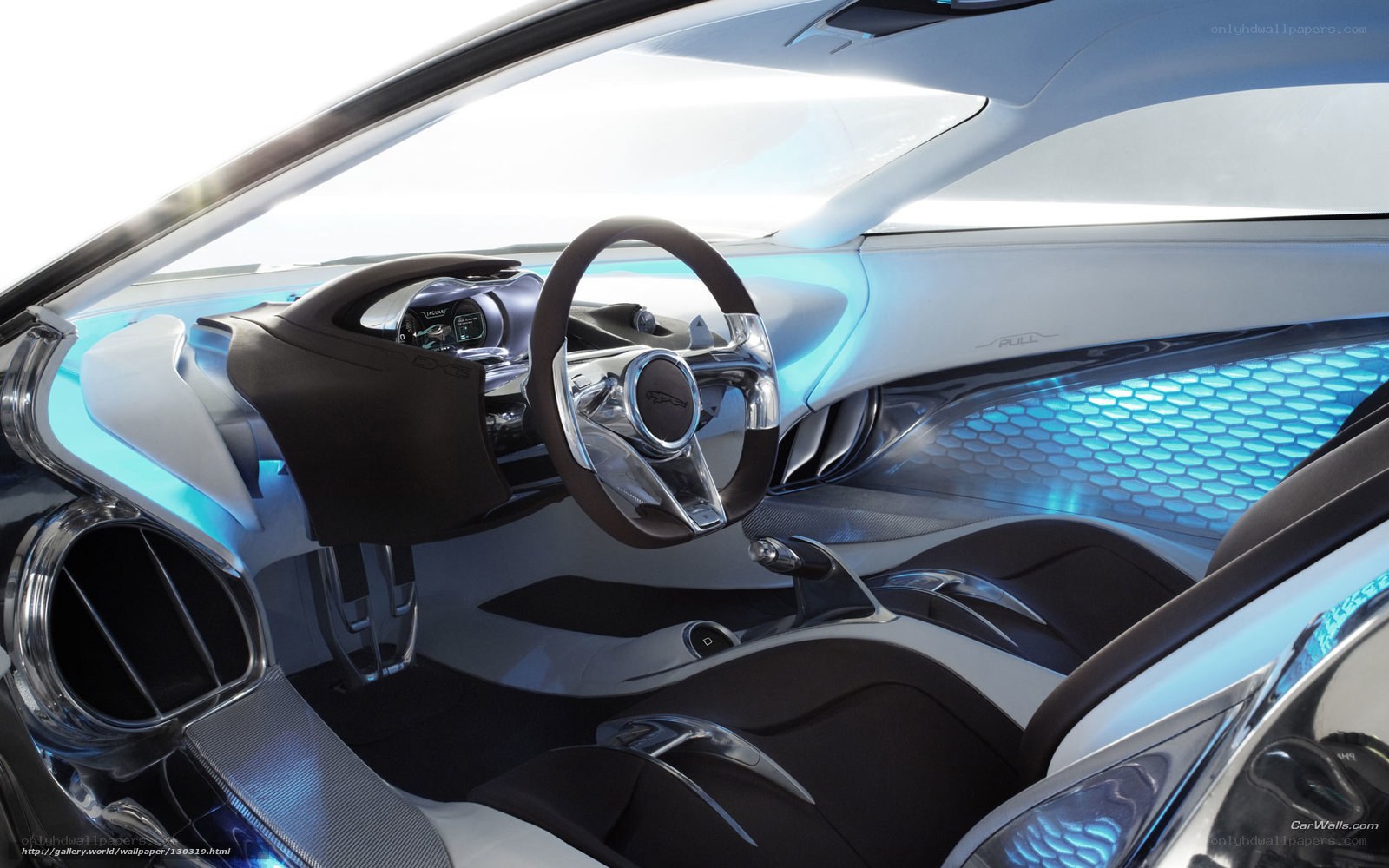 futuristic car interior