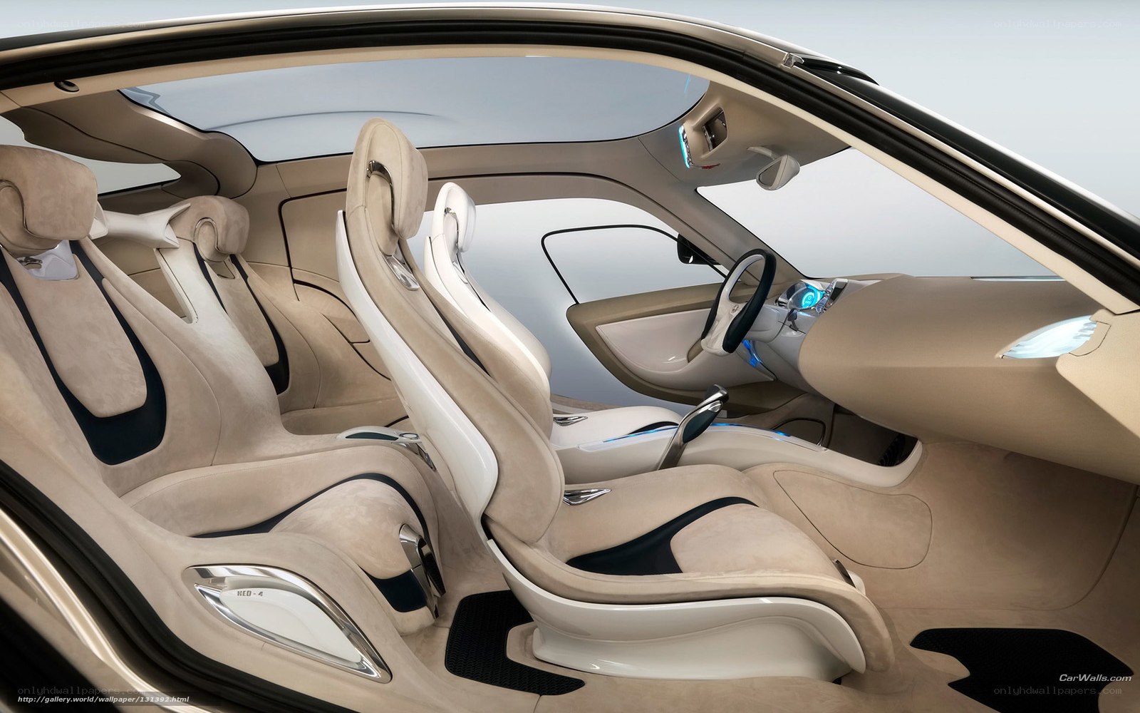 futuristic car interior