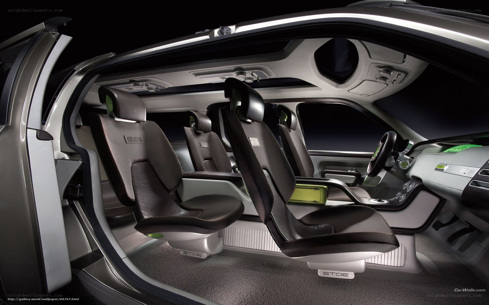 futuristic car interior