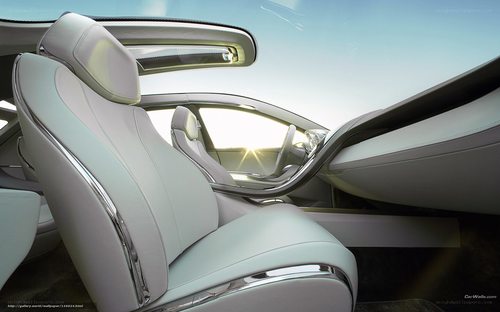 Futuristic car interior