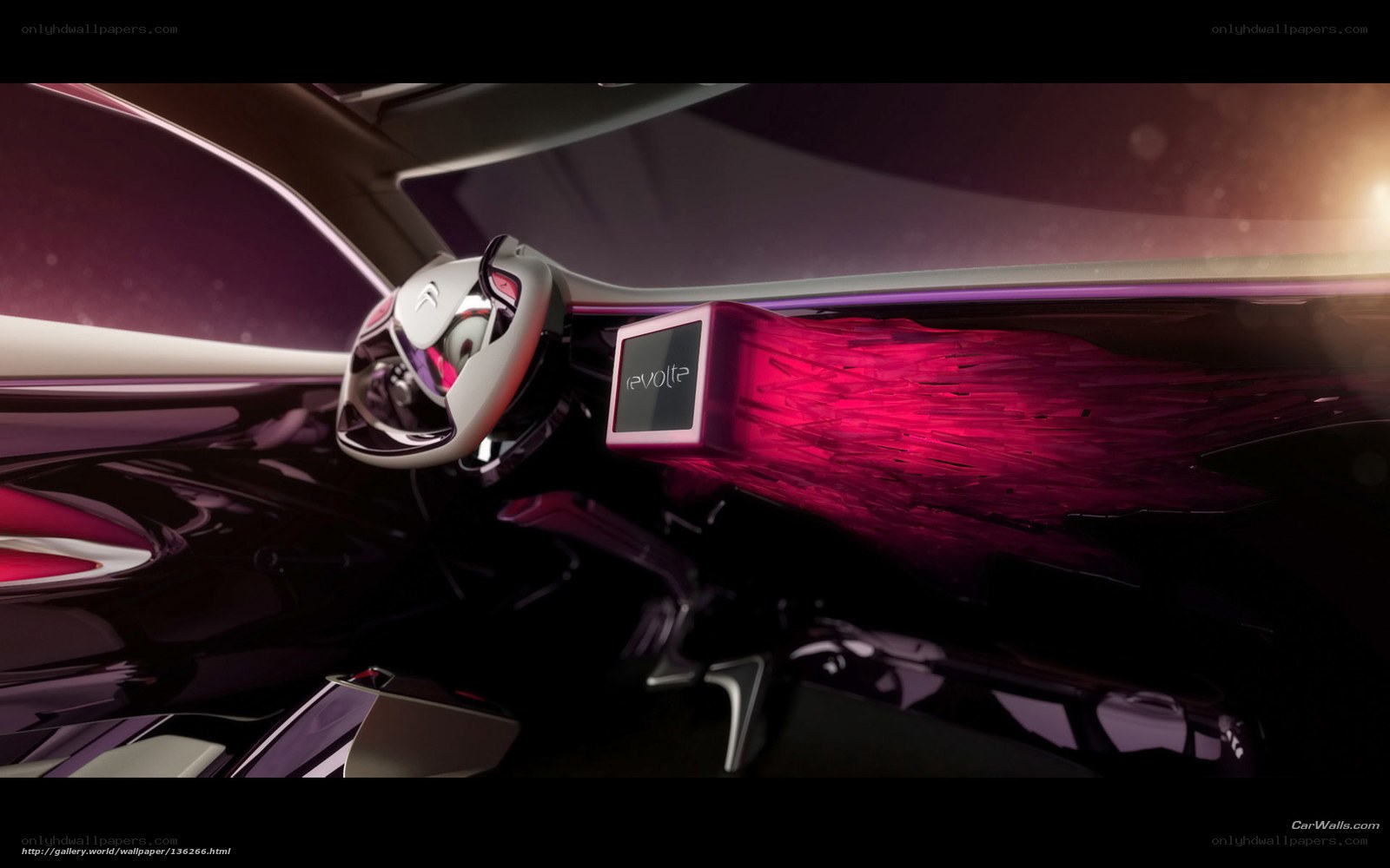 futuristic car interior