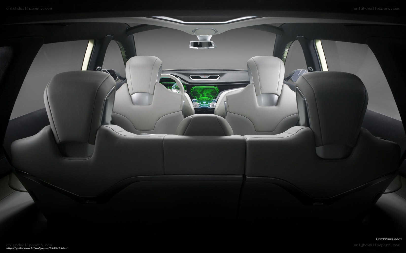 futuristic car interior