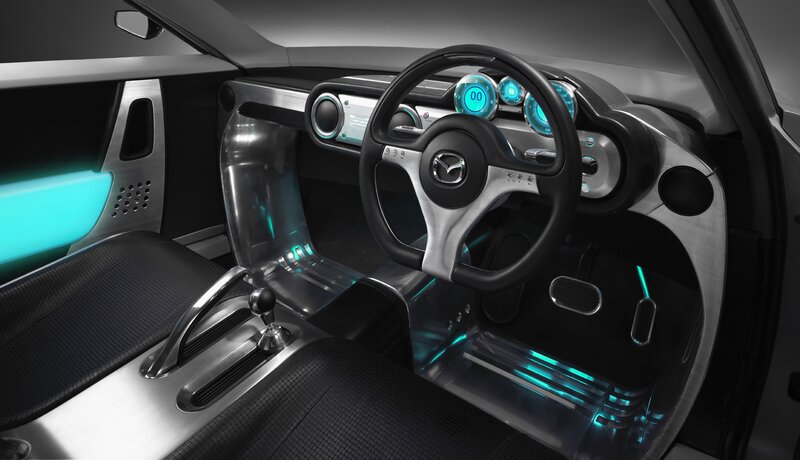 futuristic car interior
