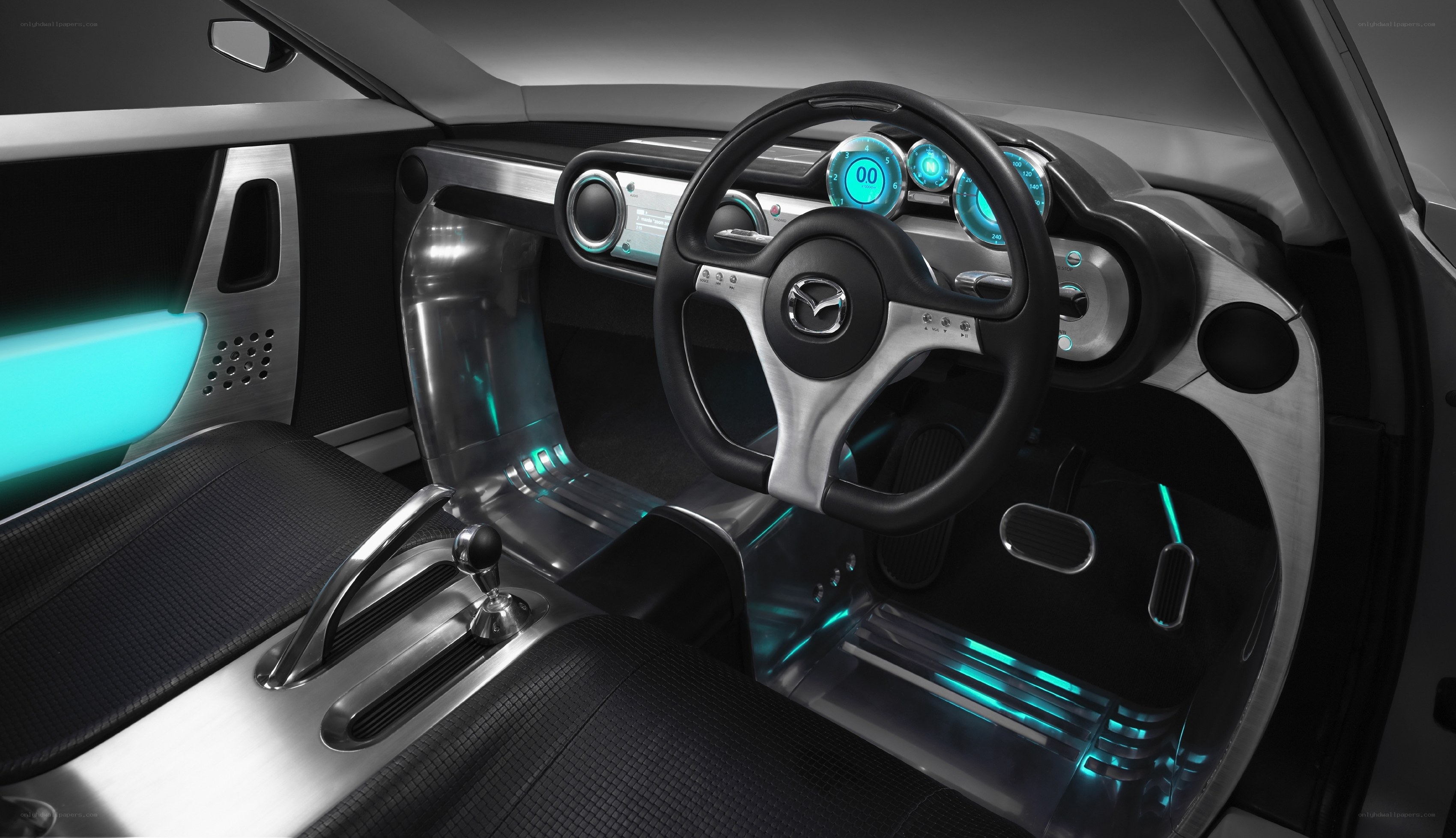 futuristic car interior