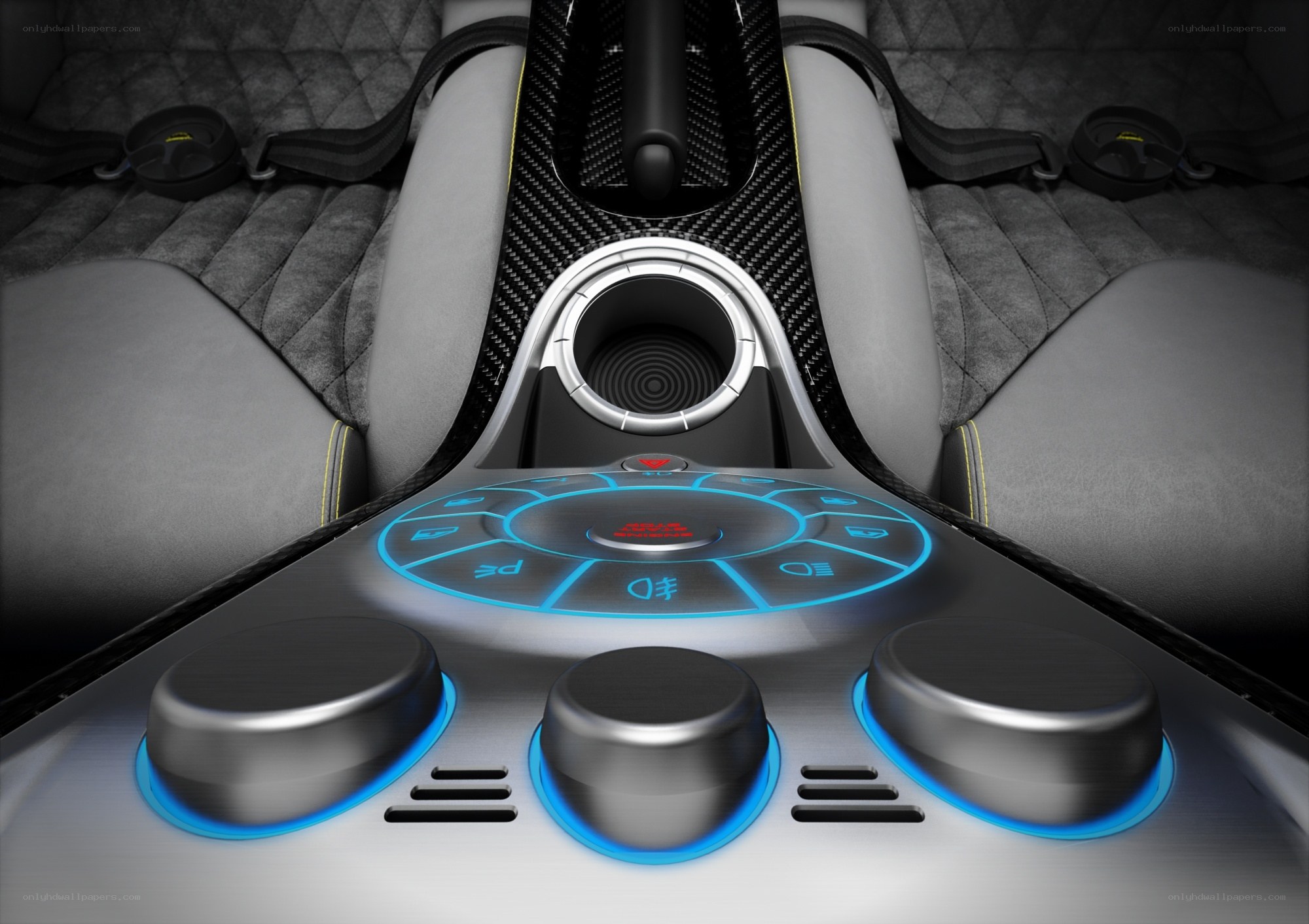 futuristic car interior