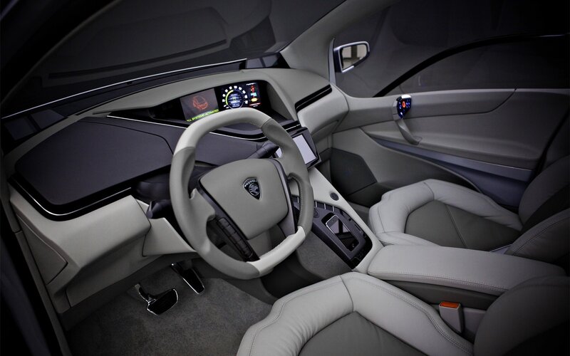 futuristic car interior