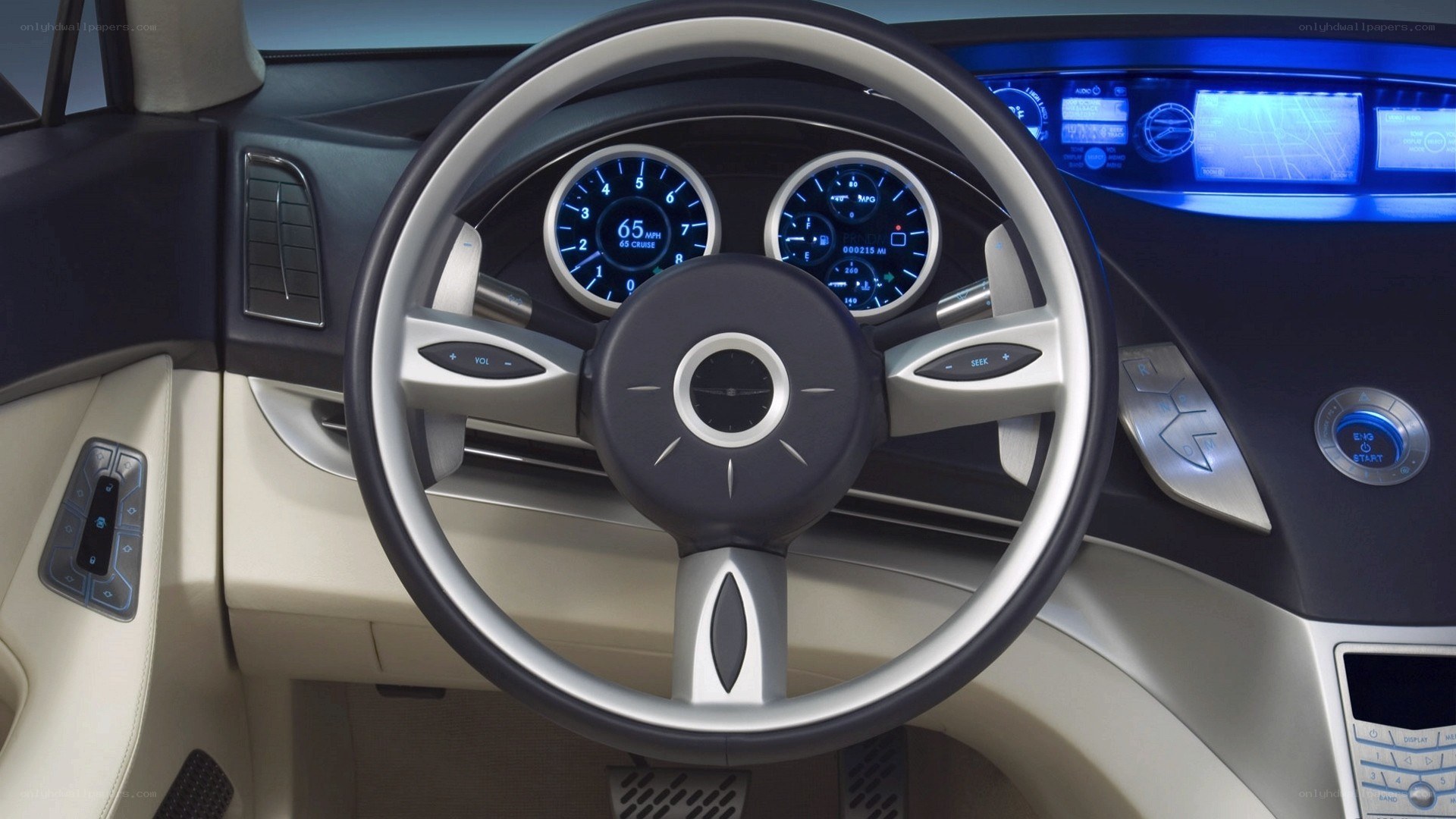 futuristic car interior