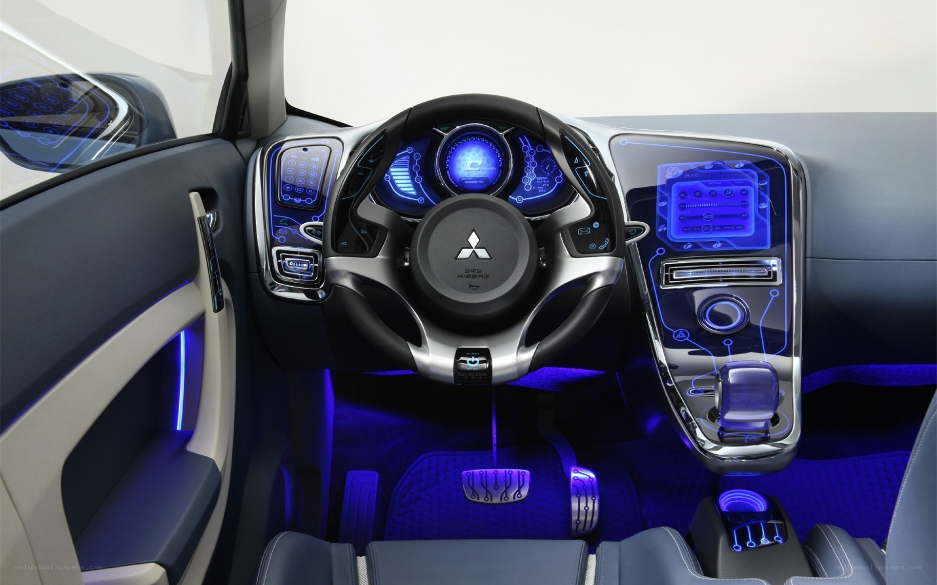 futuristic car interior