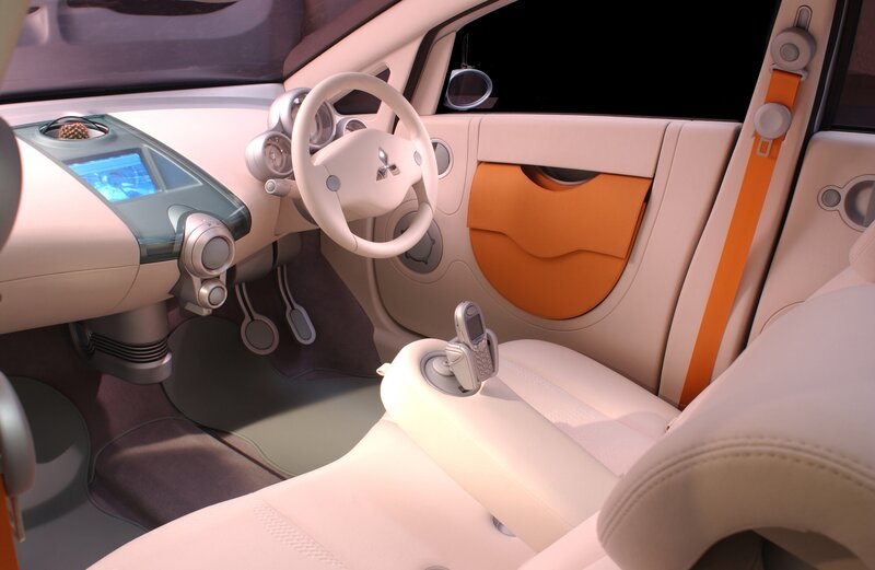 futuristic car interior