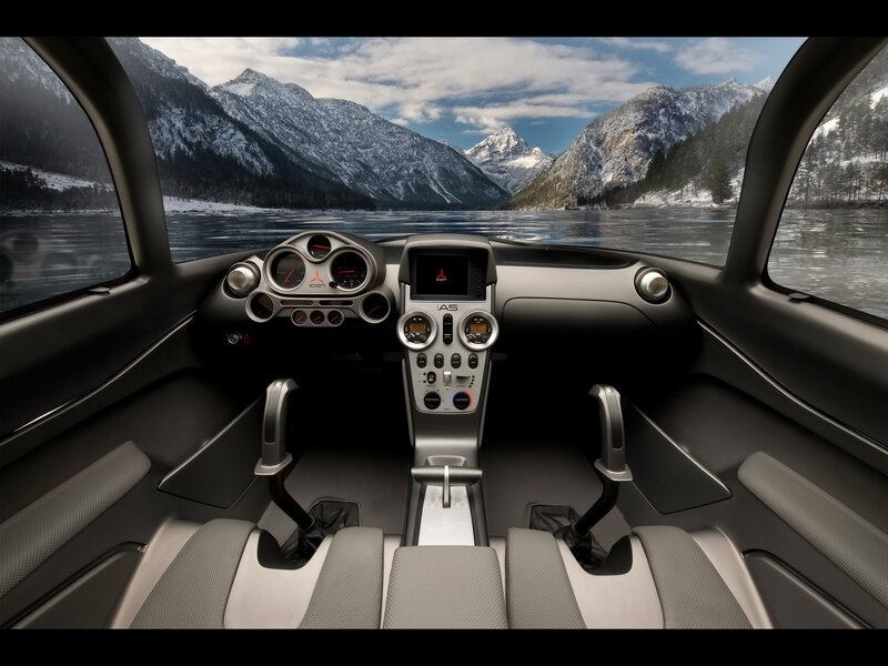 futuristic car interior