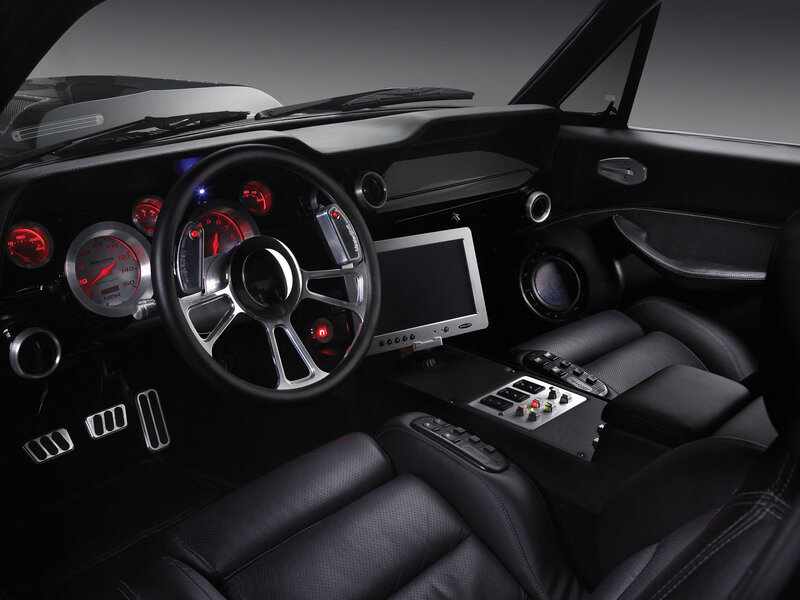 futuristic car interior