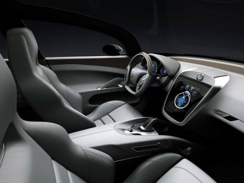 futuristic car interior