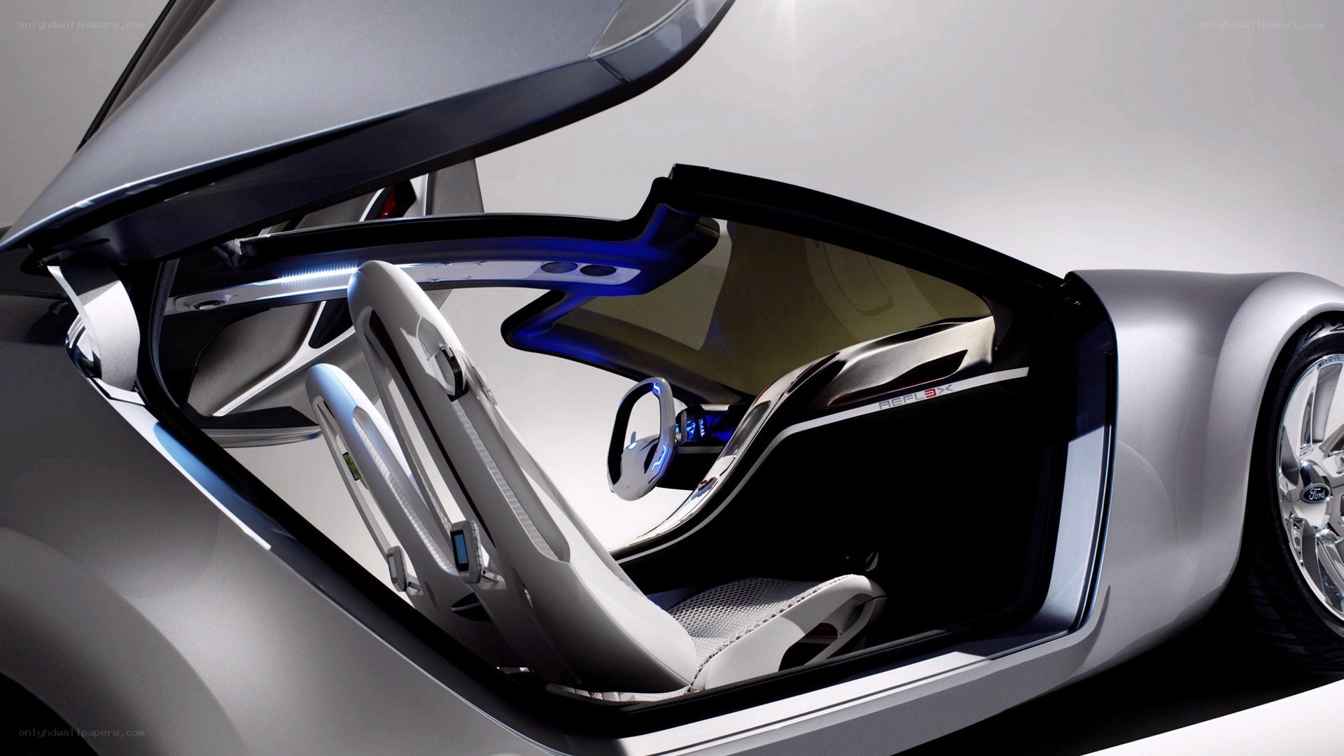 futuristic car interior