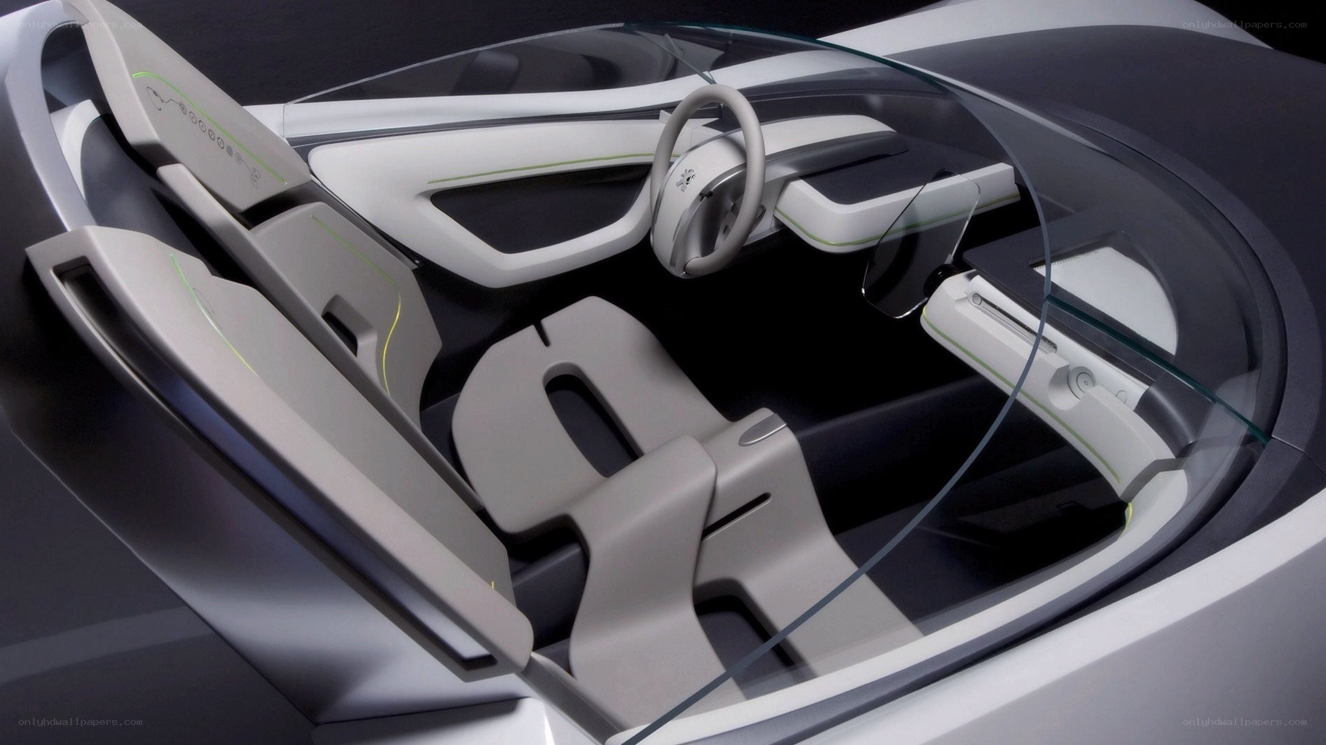 futuristic car interior