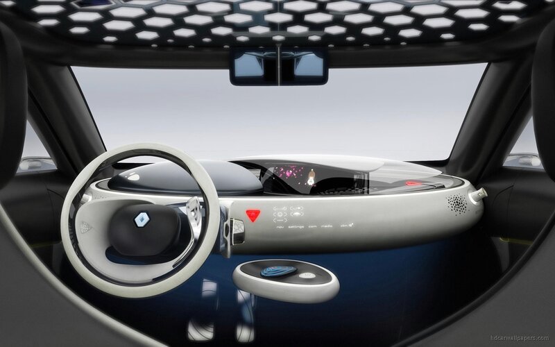 Futuristic Car Interior — Black, Modern, 3d Render