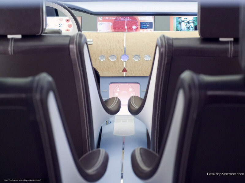 Futuristic Car Interior — Black, Modern