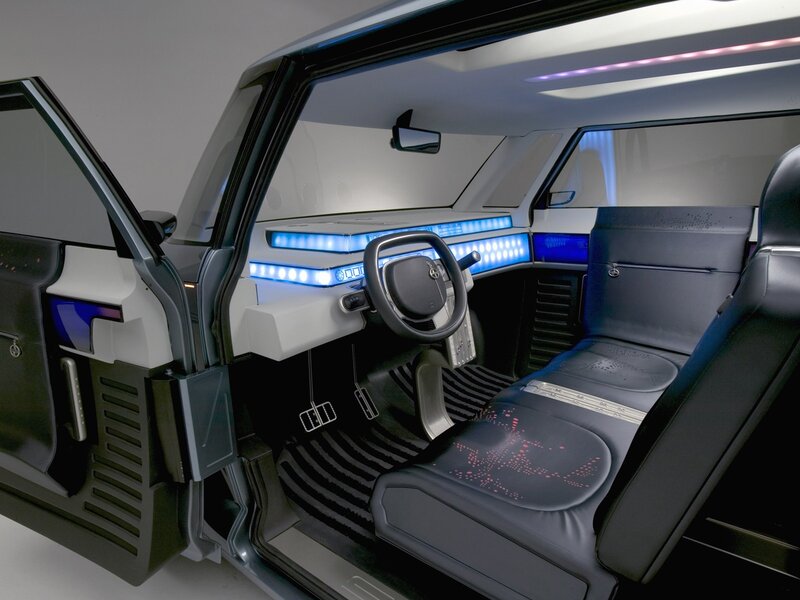 Futuristic Car Interior — Black, Sleek