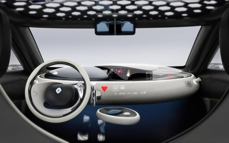 Futuristic Car Interior — Black