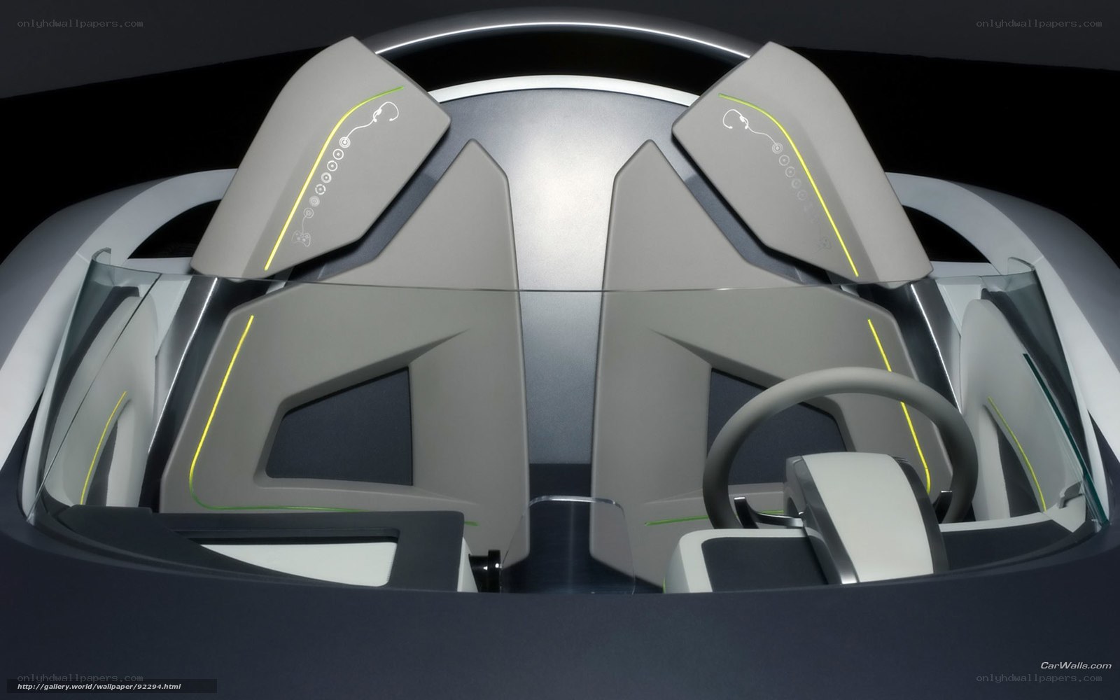 futuristic car interior concept