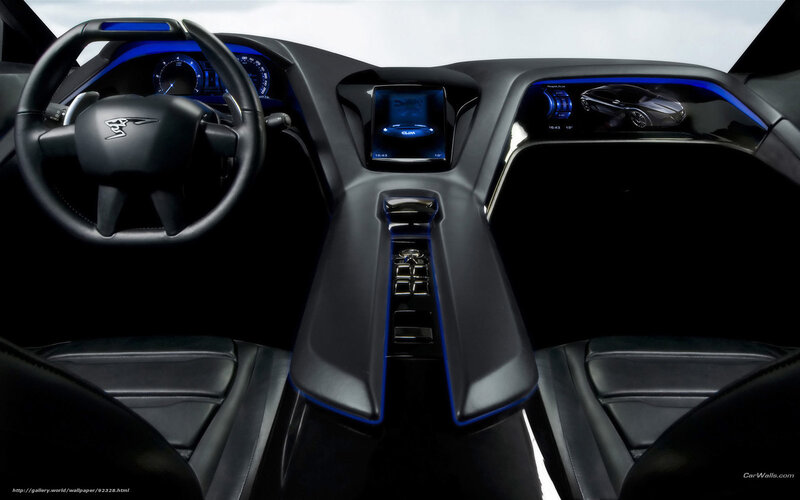 futuristic car interior dashboard