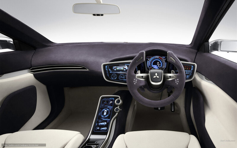 futuristic car interior dashboard