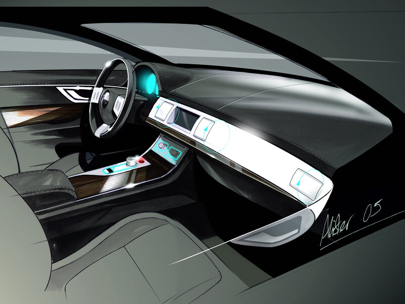 futuristic car interior design