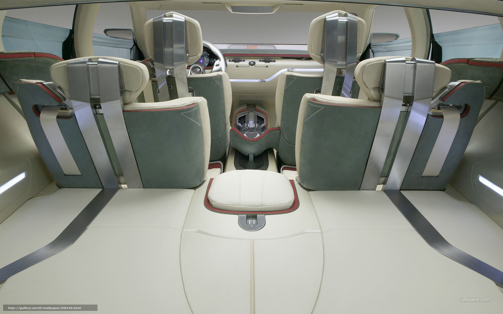 Futuristic car interior design